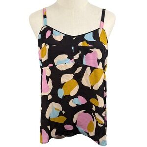 Cabi Women Small Harmony Cami Top Colorful Abstract 6629 Adjustable Strap Art